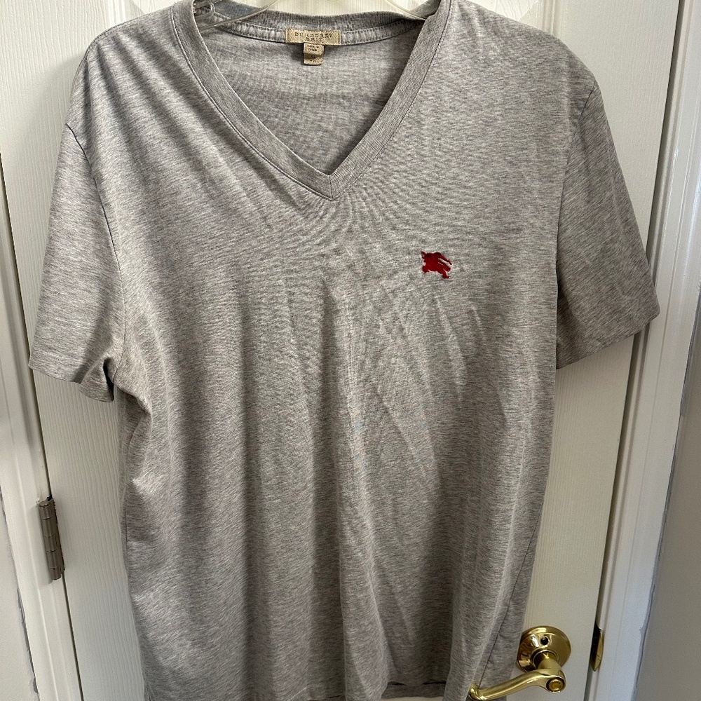 Burberry V-Neck T-Shirt